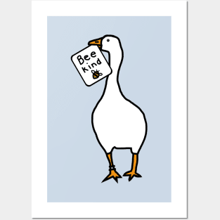 Goose Game Stolen Be Kind Sign Posters and Art